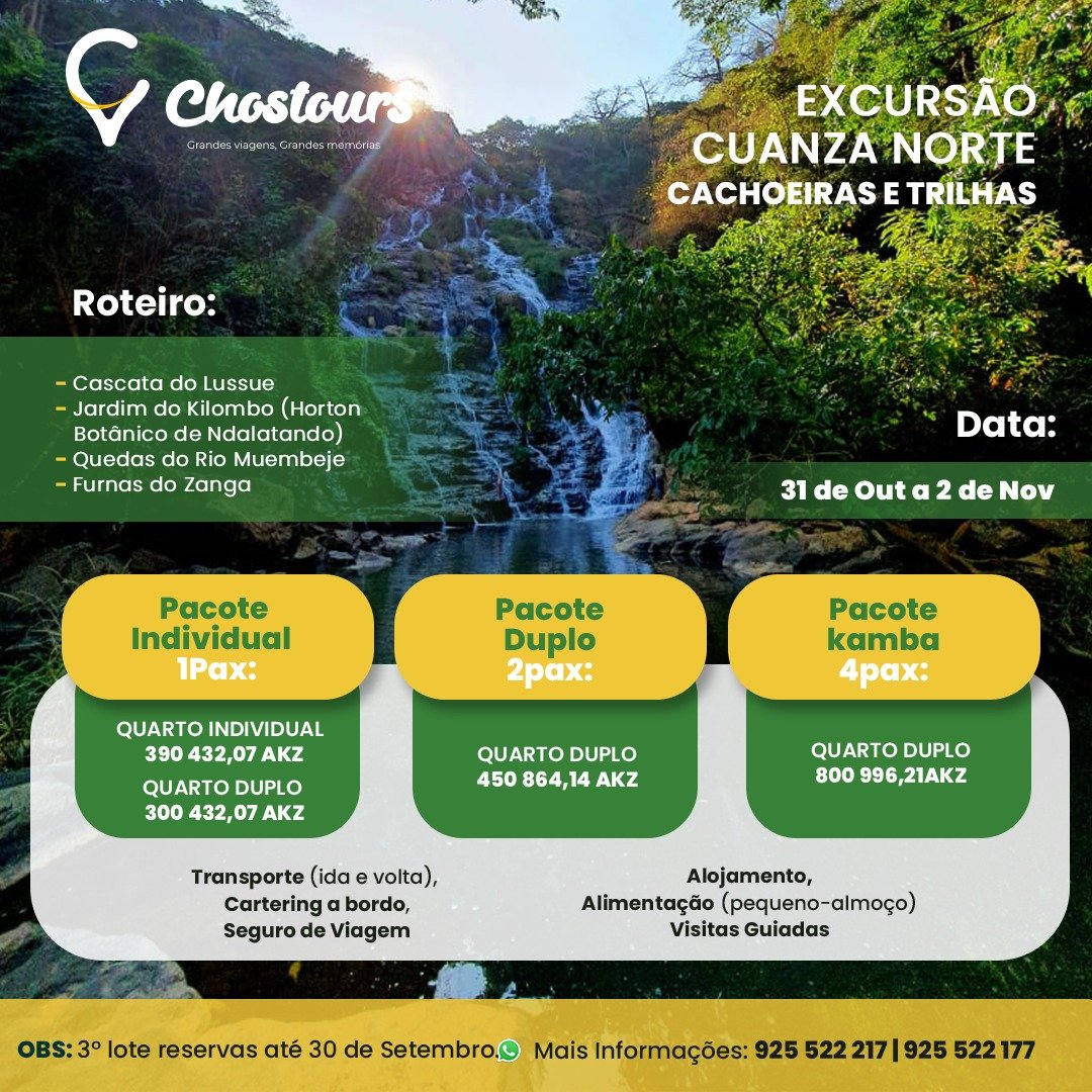 Excursão Cuanza Norte by Choustours