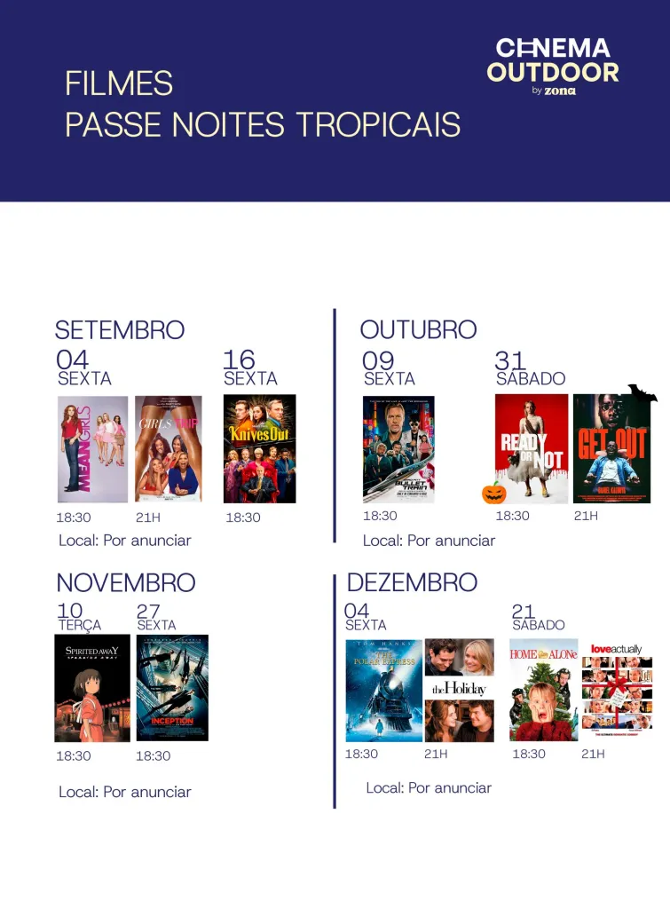 Cinema Outdoor by ZONA - Pass Noites Tropicais